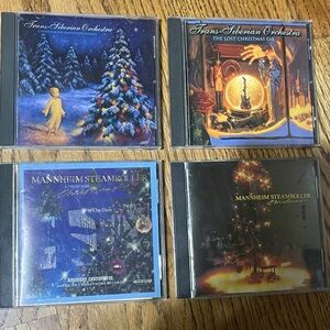 Trans-Siberian Orchestra TSO & Mannheim Steamroller Christmas 4 CD Bundle